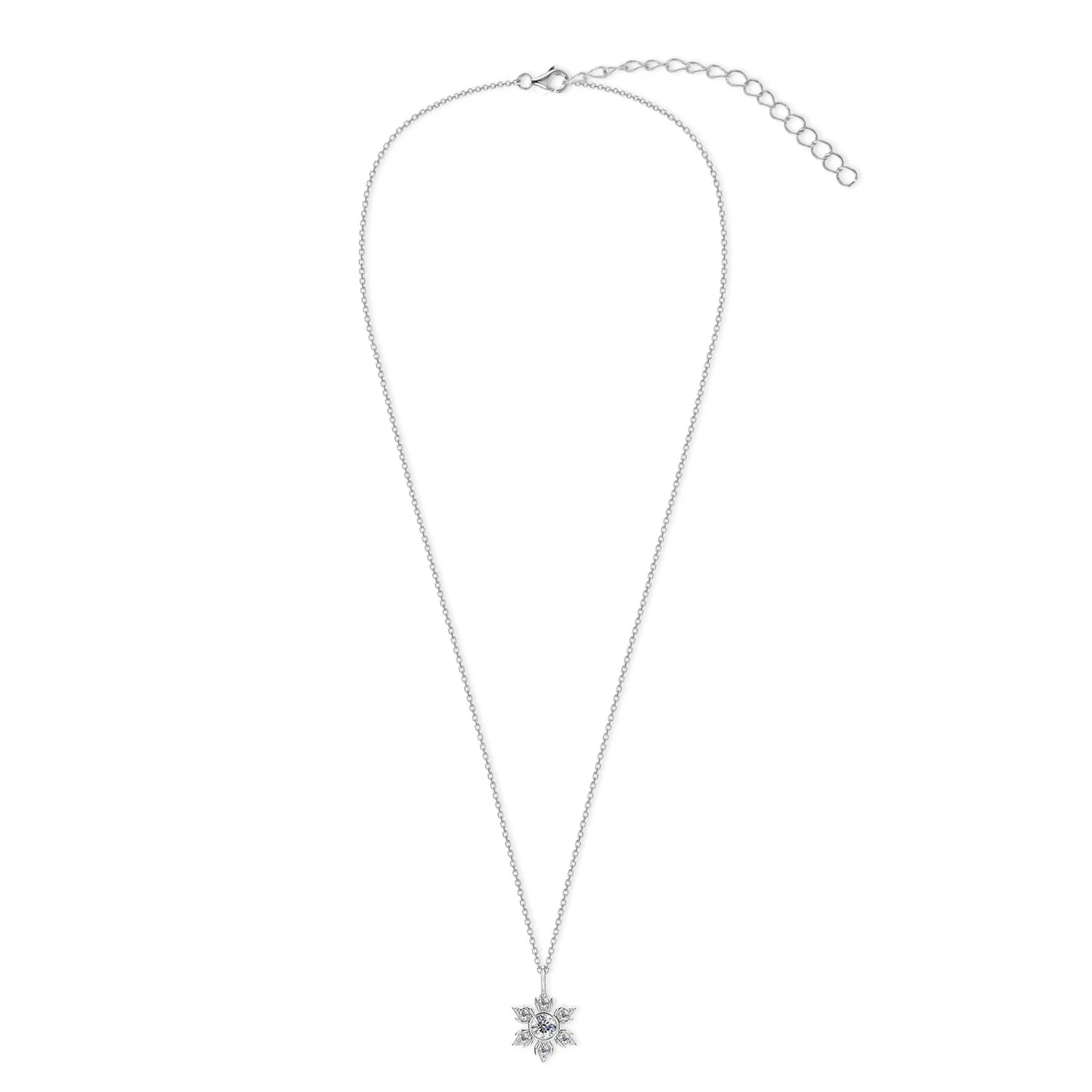 Snowflake Moissanite Pendant Set - Inara Gali