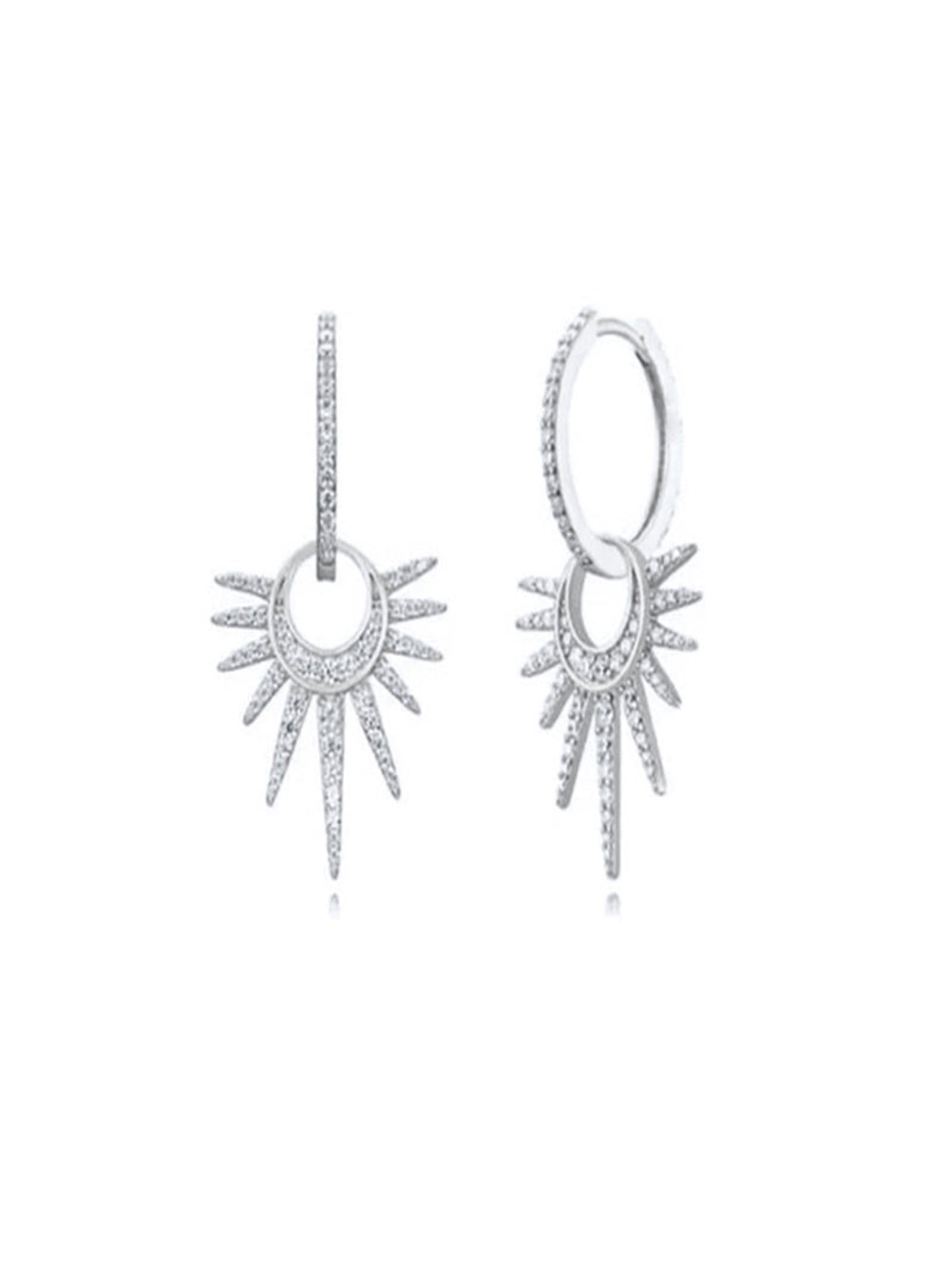 Stellar Sunburst Drop Earrings