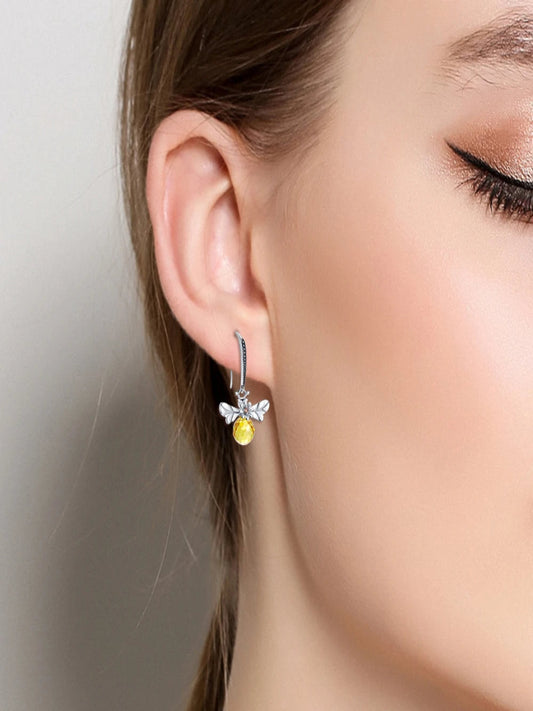 Honey Bee 925 silver earring