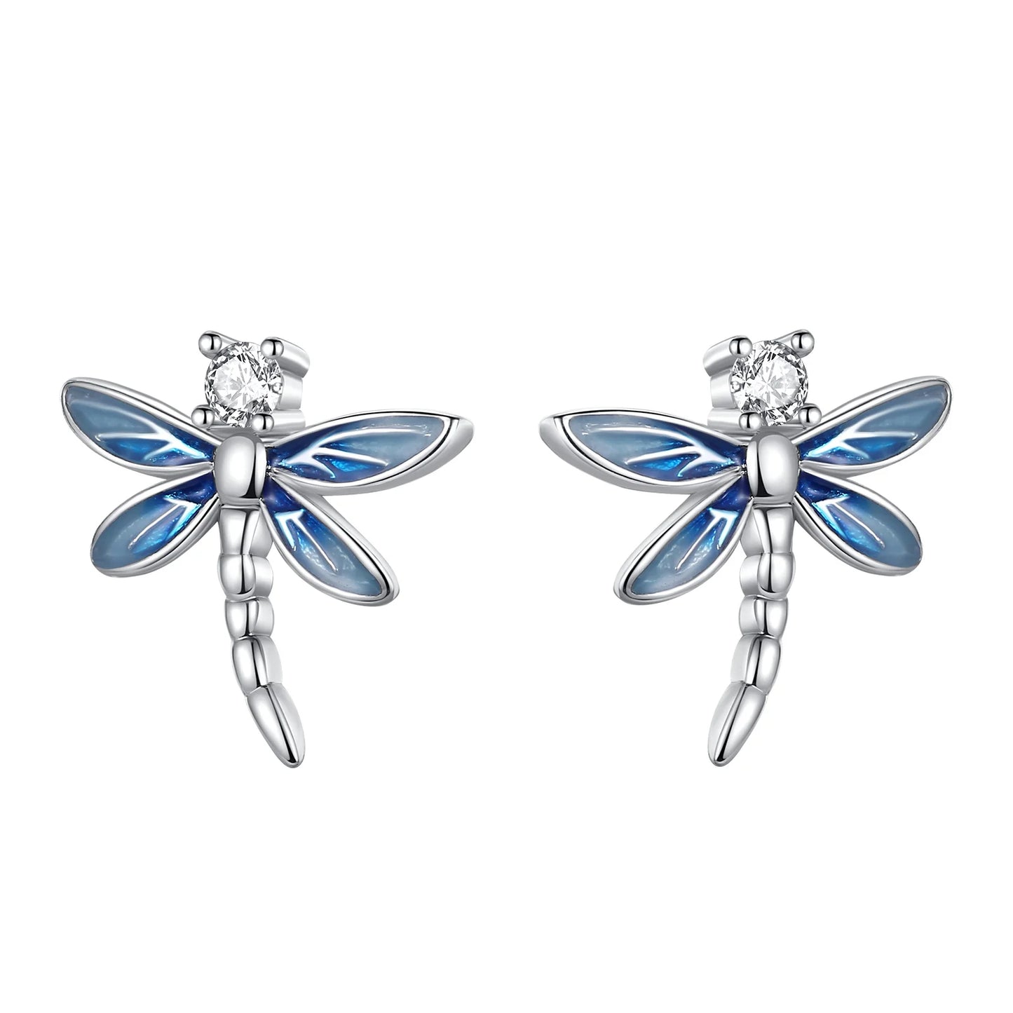 Dragonfly Silver Stud Earring - Inara Gali