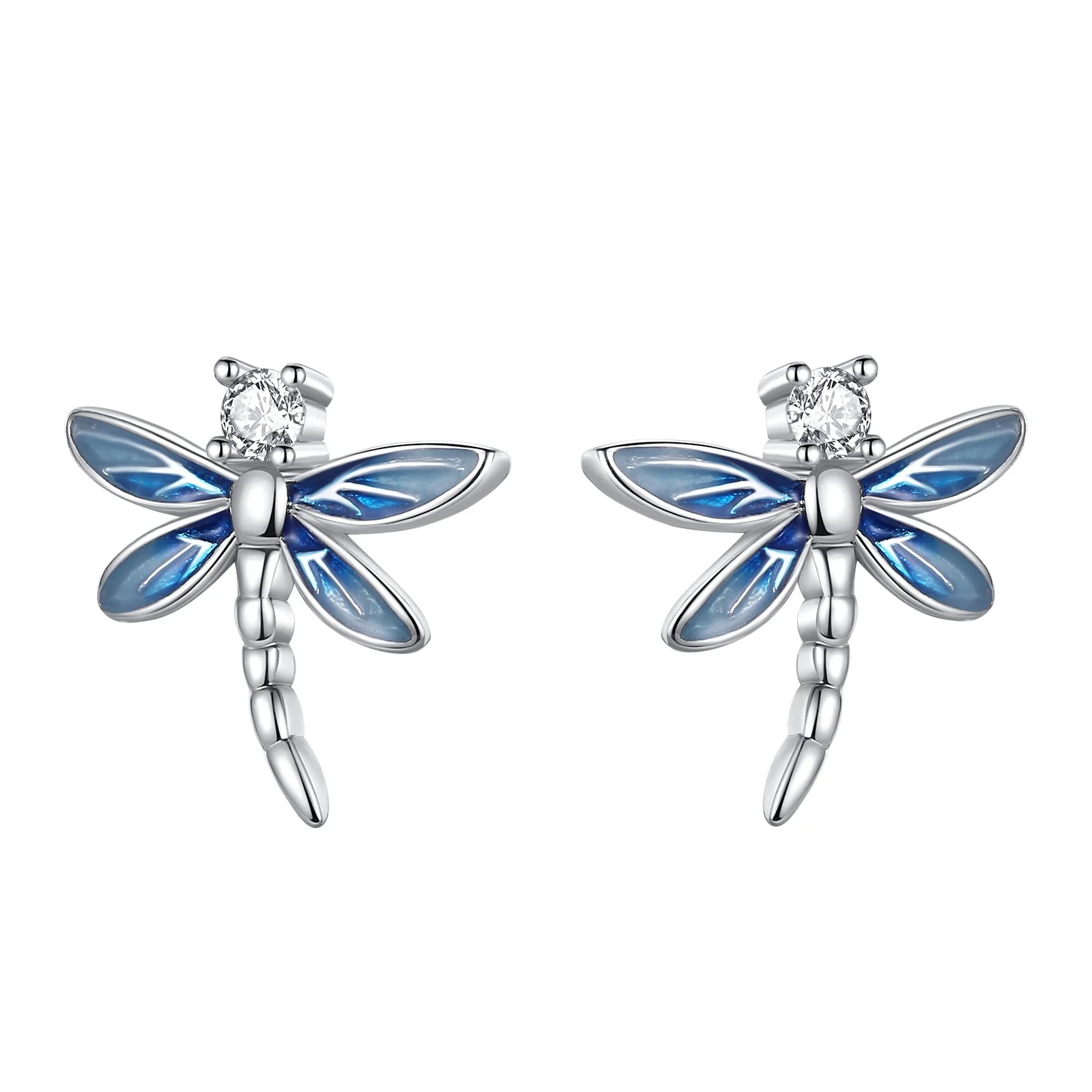 Dragonfly Silver Stud Earring - Inara Gali