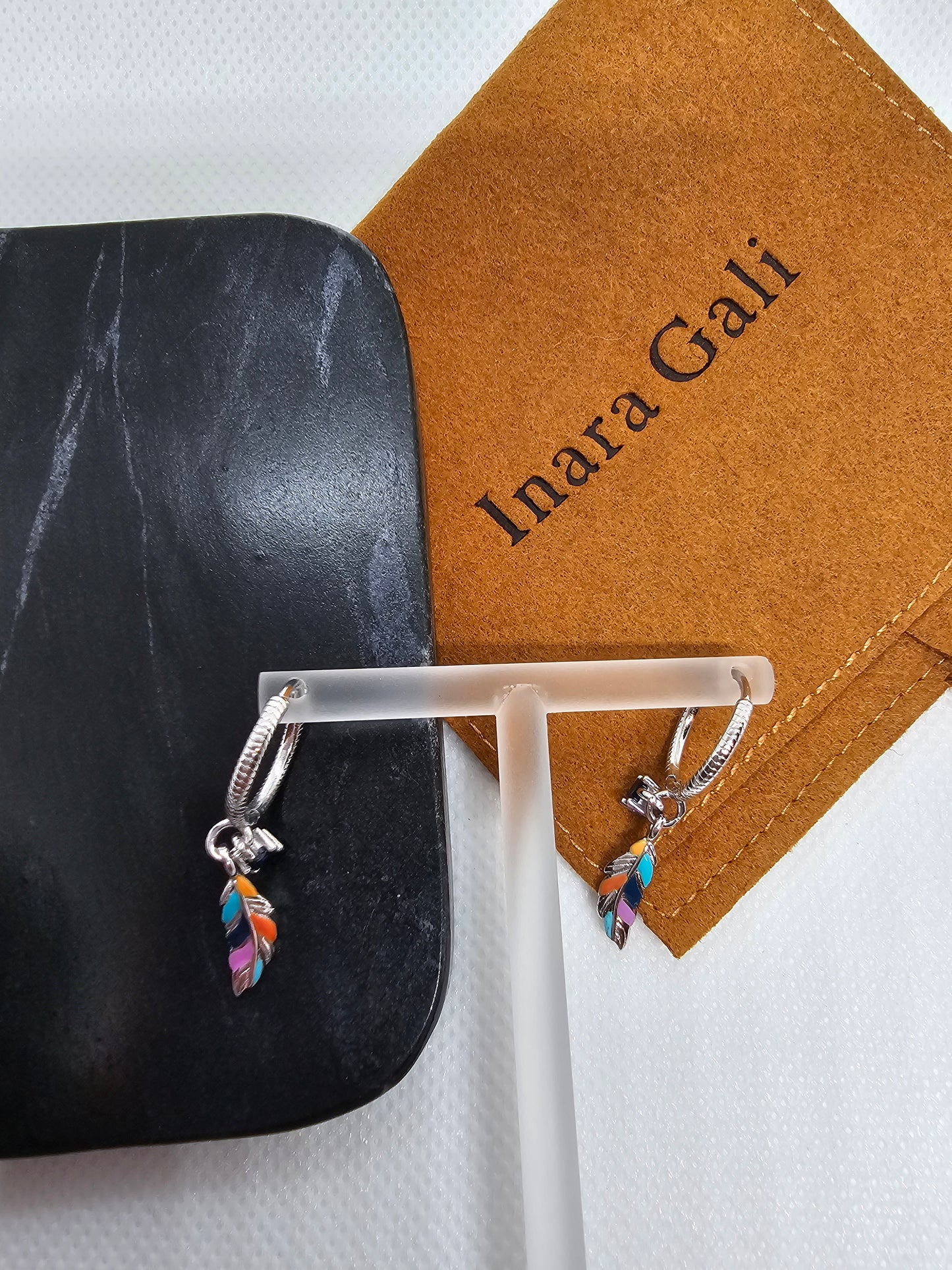 Feather Drop Earring - Inara Gali