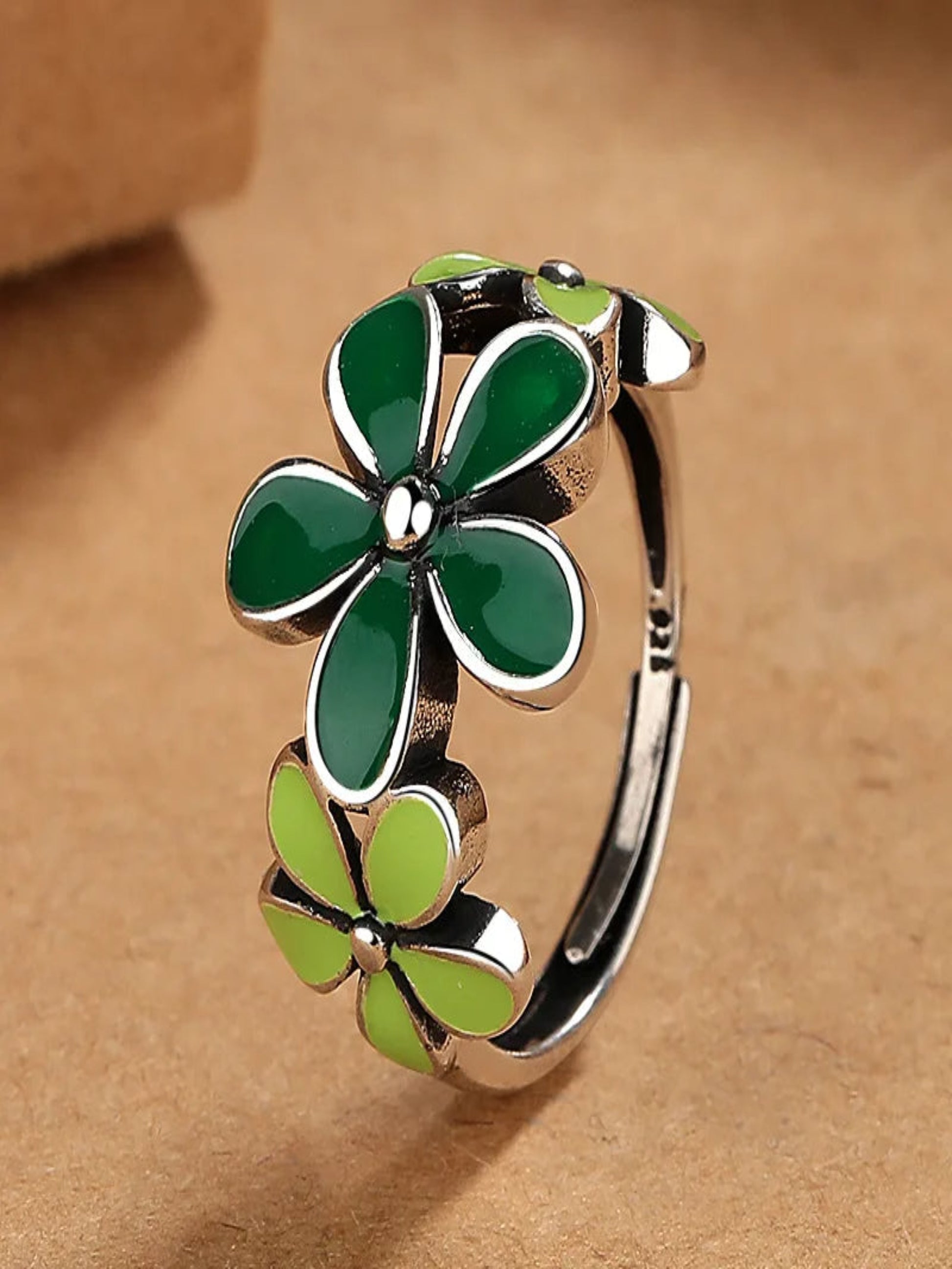 Flower Silver Ring - Inara Gali