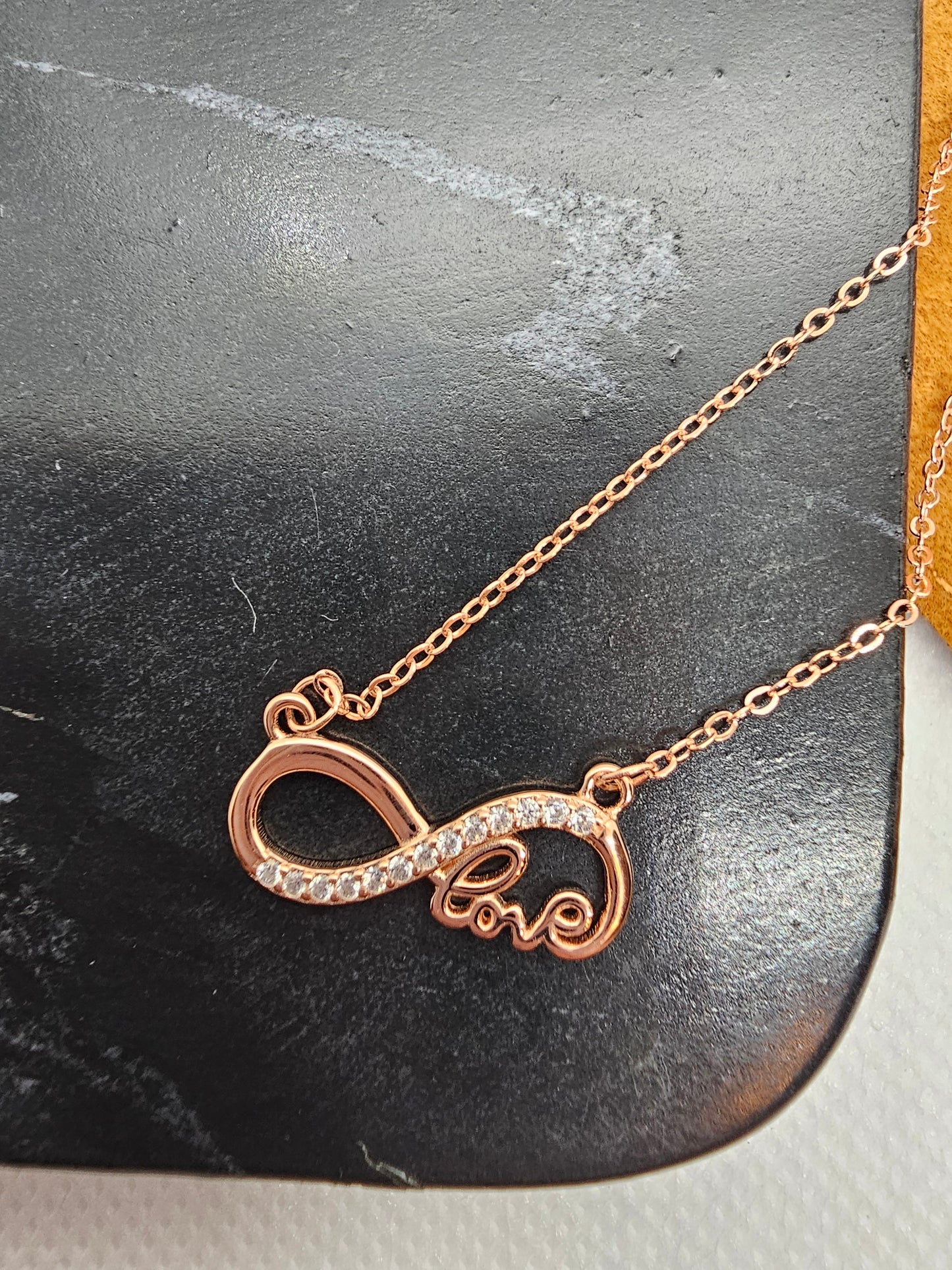 Infinity Love Pendant Silver Necklace - Inara Gali