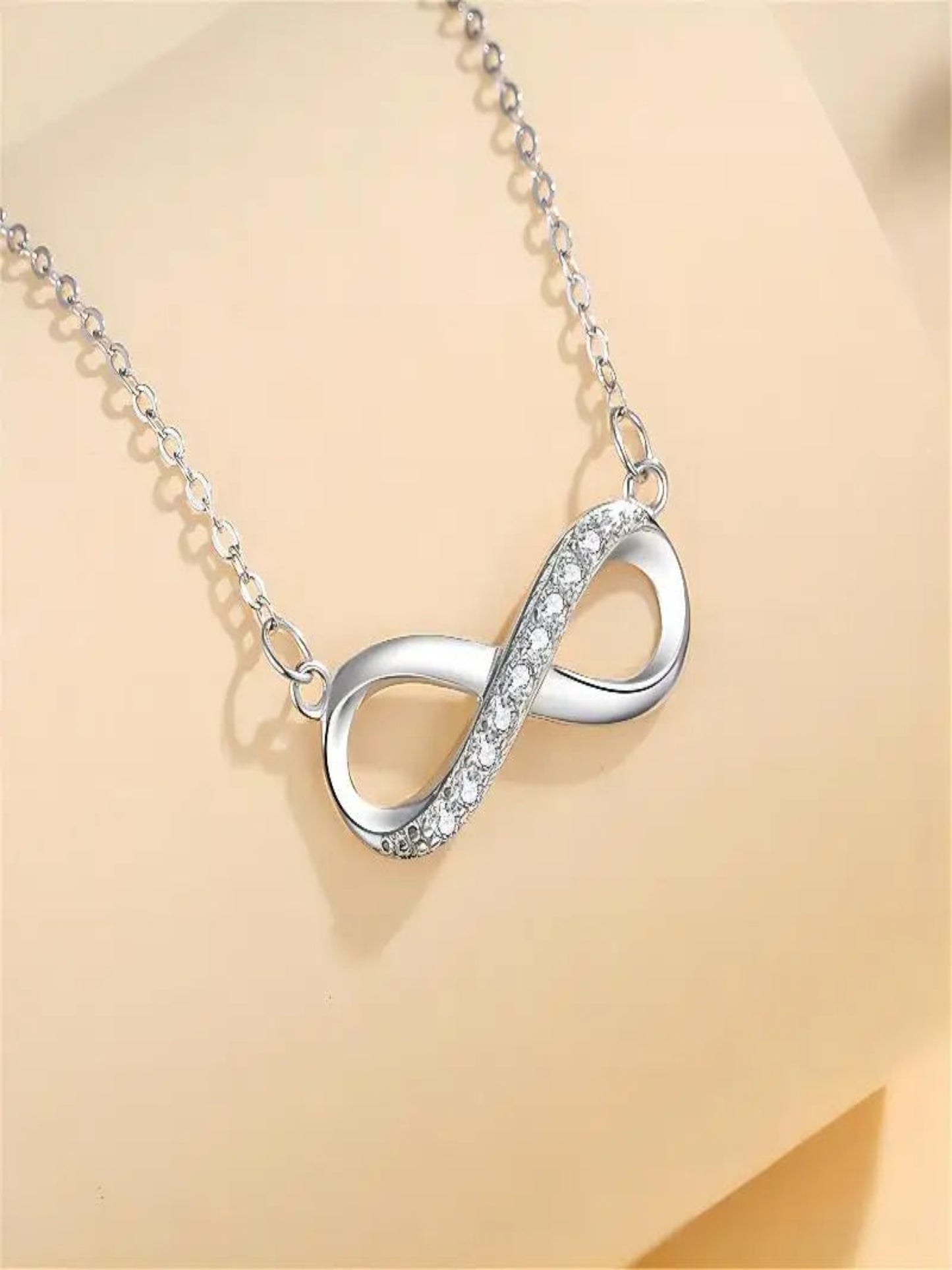 Infinity Pendant Silver Necklace - Inara Gali