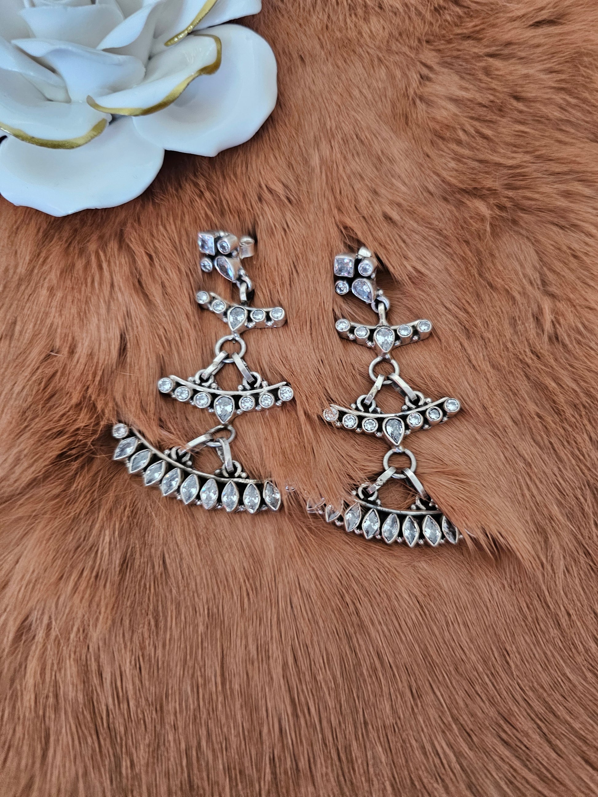 Multi Layer Tier Drop Jhumka - Inara Gali