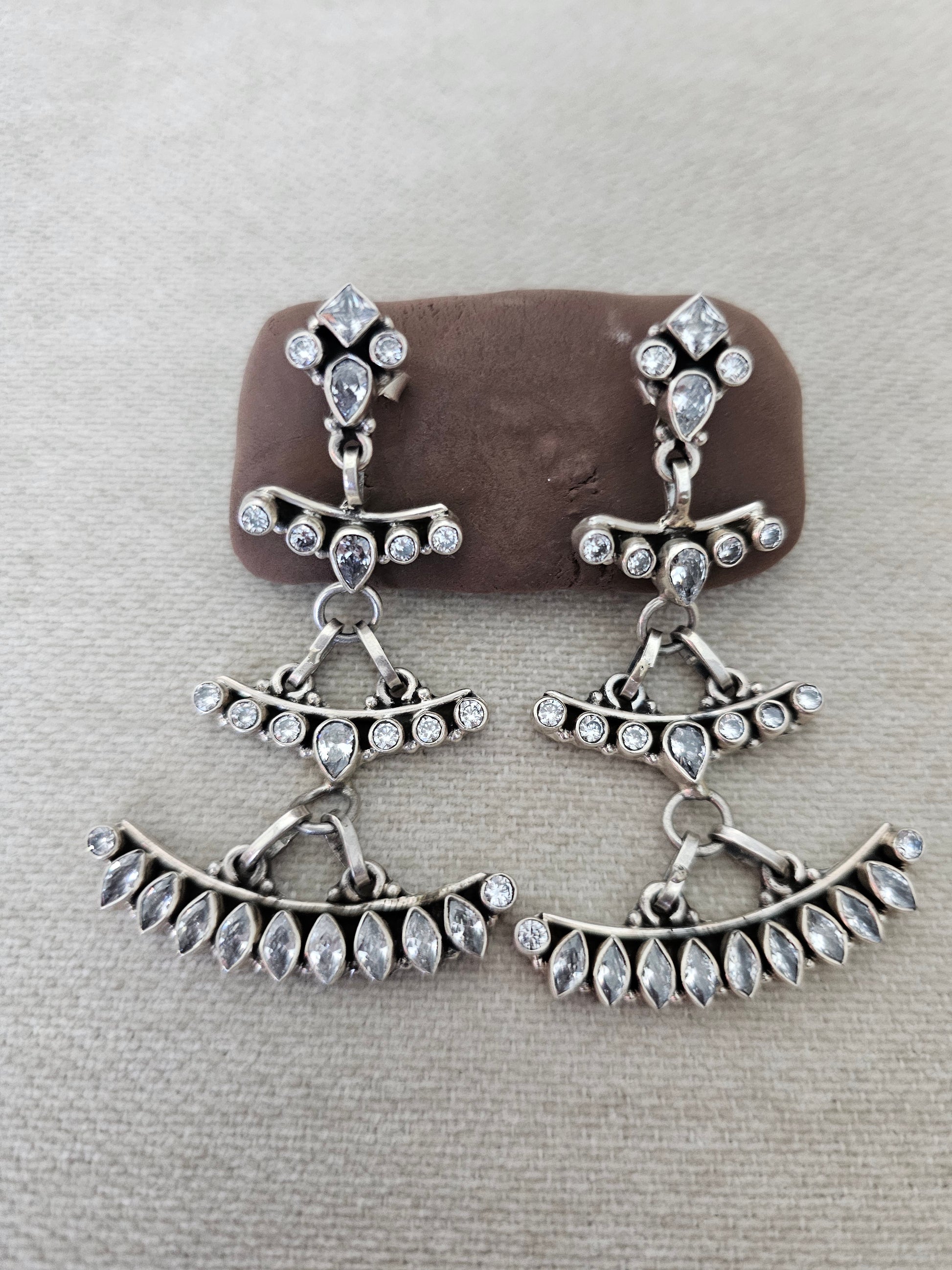 Multi Layer Tier Drop Jhumka - Inara Gali