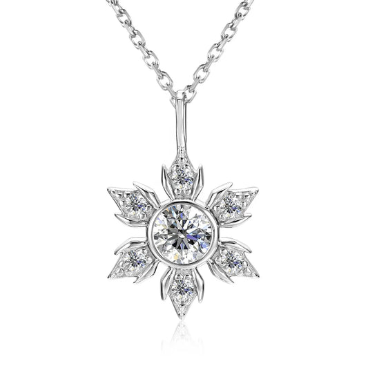 Snowflake Moissanite Pendant Set - Inara Gali