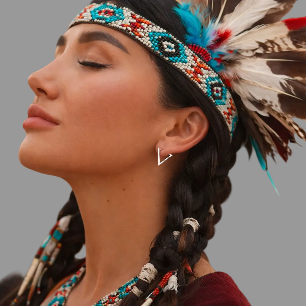 Triangle Silver Errring Unisex - Inara Gali