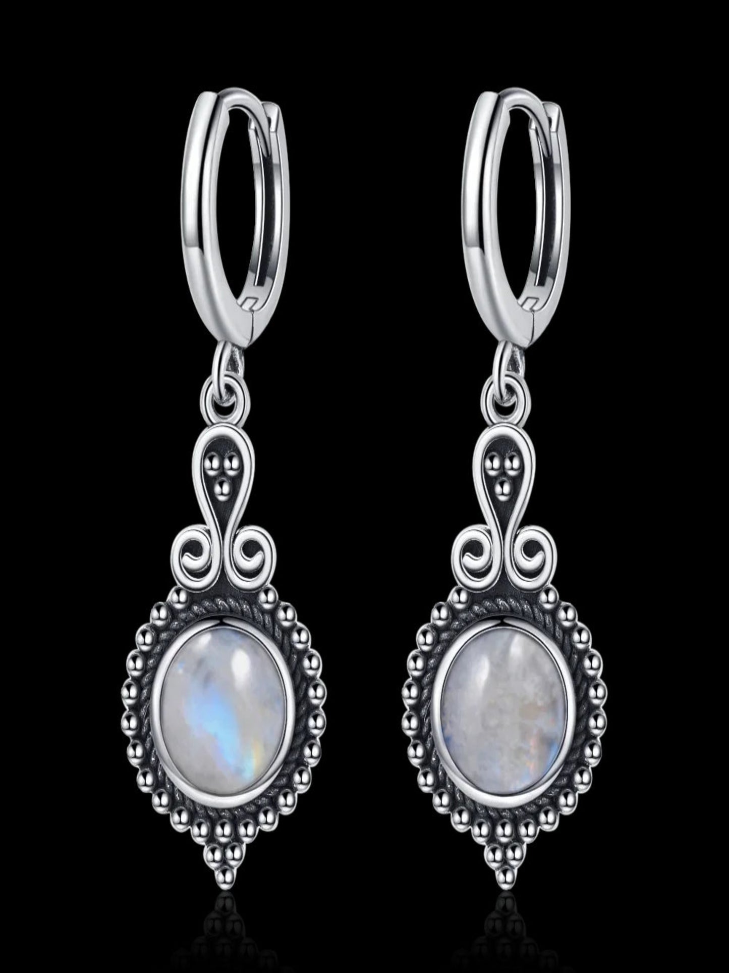 Vintage style Moonstone Drop Earring - Inara Gali